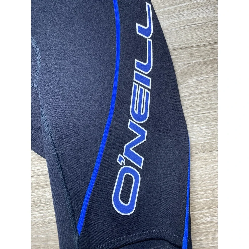 Men Size LARGE O'Neill 7218 Wetsuit Hammer Short Sleeve 2:1 Blk Blue Neoprene 2M